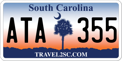 SC license plate ATA355