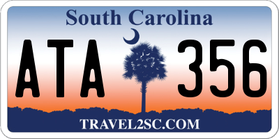 SC license plate ATA356