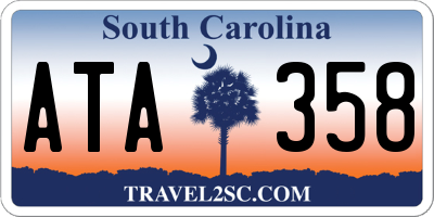 SC license plate ATA358
