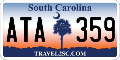 SC license plate ATA359