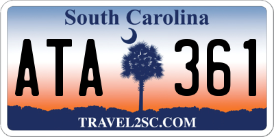 SC license plate ATA361