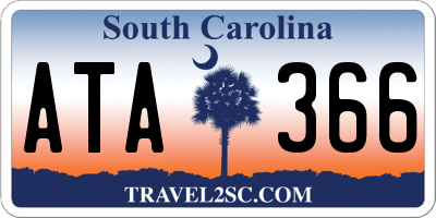 SC license plate ATA366