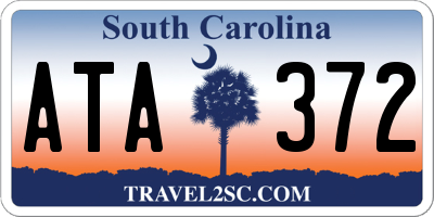 SC license plate ATA372