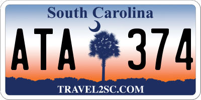 SC license plate ATA374