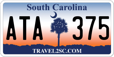 SC license plate ATA375