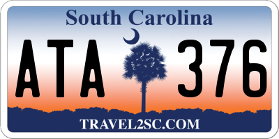 SC license plate ATA376