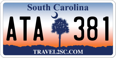 SC license plate ATA381