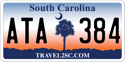 SC license plate ATA384