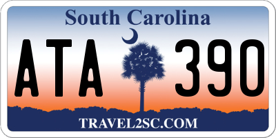 SC license plate ATA390
