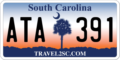 SC license plate ATA391