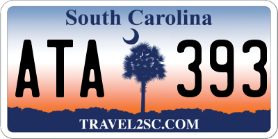 SC license plate ATA393