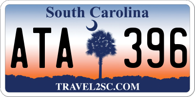 SC license plate ATA396