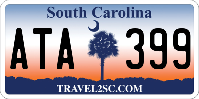 SC license plate ATA399