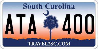 SC license plate ATA400