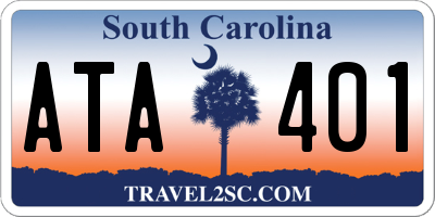 SC license plate ATA401