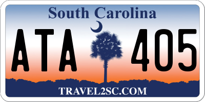SC license plate ATA405