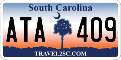 SC license plate ATA409