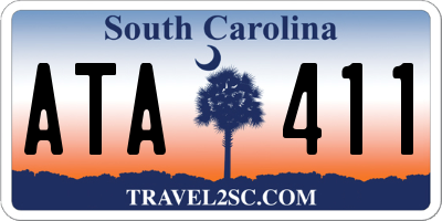 SC license plate ATA411