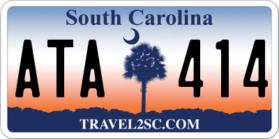 SC license plate ATA414
