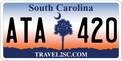 SC license plate ATA420
