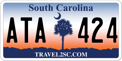 SC license plate ATA424