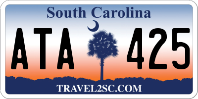 SC license plate ATA425