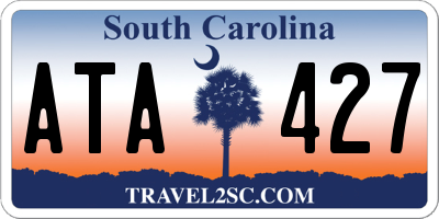 SC license plate ATA427