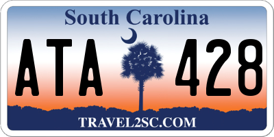 SC license plate ATA428