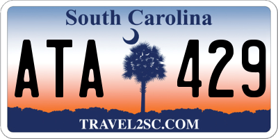 SC license plate ATA429