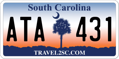 SC license plate ATA431