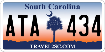 SC license plate ATA434