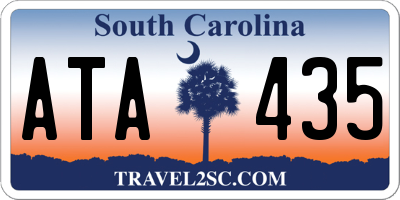 SC license plate ATA435