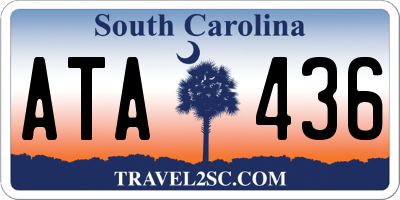 SC license plate ATA436