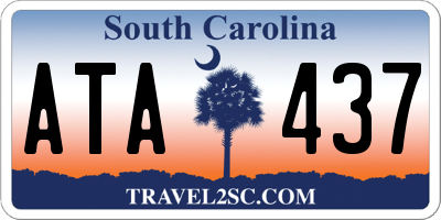 SC license plate ATA437