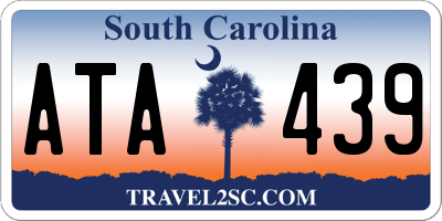 SC license plate ATA439