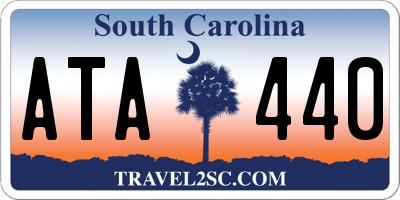 SC license plate ATA440