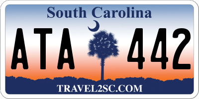 SC license plate ATA442