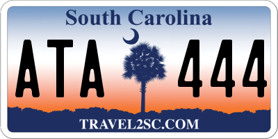 SC license plate ATA444