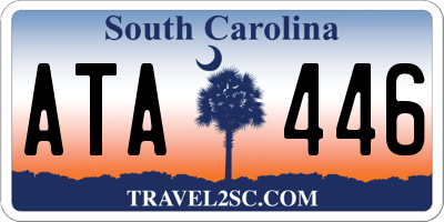 SC license plate ATA446