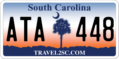 SC license plate ATA448