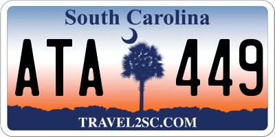 SC license plate ATA449