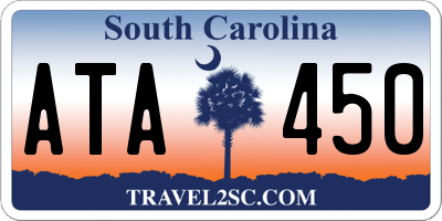 SC license plate ATA450