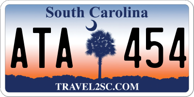 SC license plate ATA454