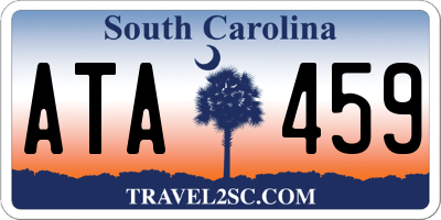 SC license plate ATA459