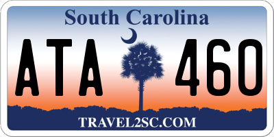 SC license plate ATA460