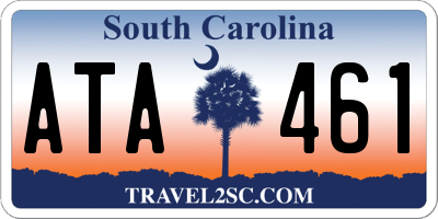 SC license plate ATA461