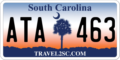 SC license plate ATA463