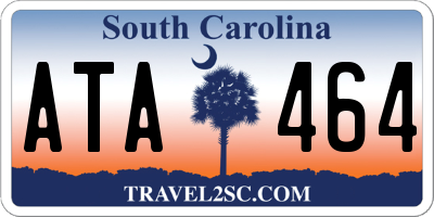 SC license plate ATA464