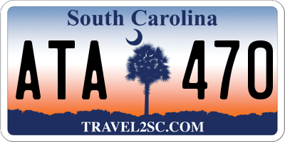 SC license plate ATA470