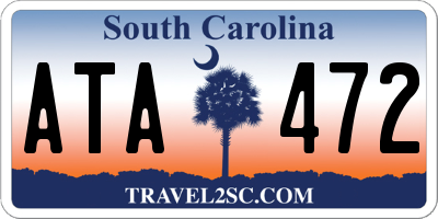 SC license plate ATA472